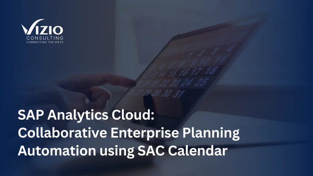 SAP Analytics cloud collaborative enterprise planning automation using SAC calendar
